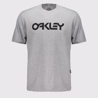 Camiseta Oakley Mark II SS Cinza Claro e Preta