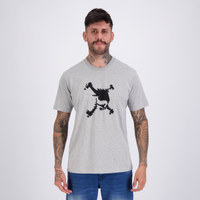 Camiseta Oakley Skull Heritage Logo Cinza Escuro