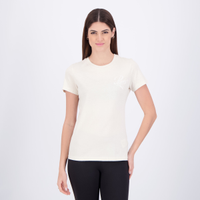 Camiseta Puma ESS Script Feminina Off White