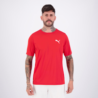 Camiseta Puma ESS Small Logo Vermelho