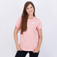 Camiseta Puma ESS Small Logo W Feminina Rosa