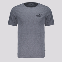 Camiseta Puma ESS Small Mini Logo Cinza Escuro