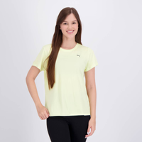 Camiseta Puma Graphics Run Foverer Feminina Amarelo