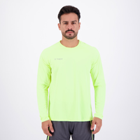 Camiseta Topper Basic Poliamida Manga Longa Verde