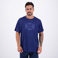Camiseta Topper Treino Print Plus Size Azul