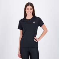 Camiseta Under Armour MC Tech SSC Feminina Preta