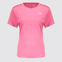 Camiseta Under Armour Tech Twist Feminina Rosa Mescla
