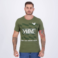 Camiseta Vibe Verde e Branca