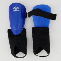 Caneleira Umbro Protection CT Juvenil Azul e Prata