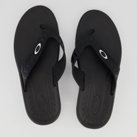 Chinelo Oakley Crowd Preto e Branco