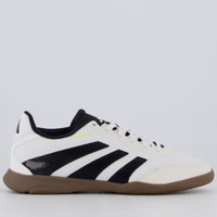 Chuteira Adidas Predator League Futsal Juvenil Branca e Preta