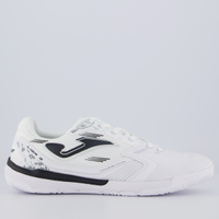 Chuteira Joma Liga 5 Futsal Branca e Preto