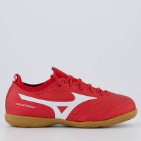 Chuteira Mizuno Regent AS Futsal Juvenil Vermelha