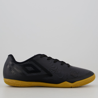 Chuteira Umbro Orbit Futsal Preta e Marrom