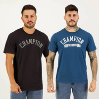 Kit 02 Camisetas Champion Marinho e Preto