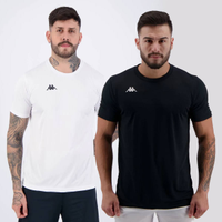 Kit 2 Camisas Kappa Modena Preta e Branca
