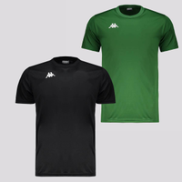 Kit 2 Camisas Kappa Modena Preta e Verde