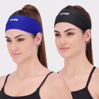Kit 2 Heandbands Snugg UV50+ Preta e Azul