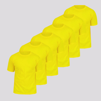 Kit 6 Camisas Dras Basica Amarela
