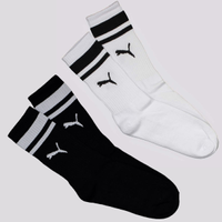 Kit de Meia Puma 2 Pares Cano Longo Heritage Femin