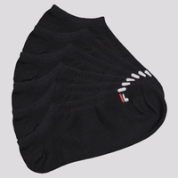 Kit Meia 6 Pares Fila Cano Curto Lisa Preto
