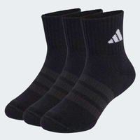 Kit Meia Adidas Ank 3 Pares Juvenil Preta e Branca