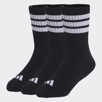 Kit Meia Adidas Crew 3 Pares Infantil Preta