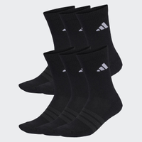 Kit Meia Adidas ESS CRW 6 Pares Preta e Branca
