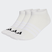 Kit Meia Adidas Invisível 3 Pares Branca e Preta