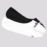 Kit Meia Adidas No Show Sapatilha 2 Pares Branca e Preta