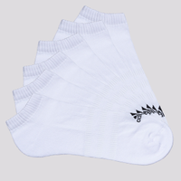 Kit Meia Adidas SPW Essentials Cano Baixo 6 Pares Branca e Preta