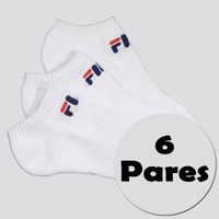 Kit Meia Fila 6 Pares Cano Curto Branco