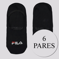 Kit Meia Fila 6 Pares Cano Invisível Preto