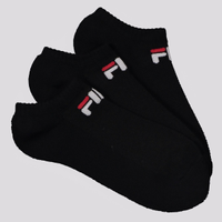 Kit Meia Fila Light 3 Pares Cano Curto Preto