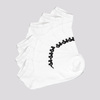Kit Meia Kappa 6 Pares Sapatilha Branca