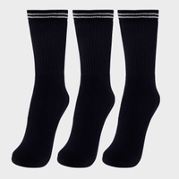 Kit Meia Lupo Sport Básica Cano Longo 3 Pares Preta