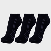 Kit Meia Lupo Sport Roma Cano Curto 3 Pares Preta