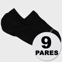 Kit Meia Lupo Sport Sapatilha 9 Pares Preta