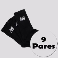 Kit Meia New Balance 9 Pares Cano Longo Preto