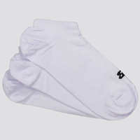 Kit Meia New Balance Cano Invisível 3 Pares Branca