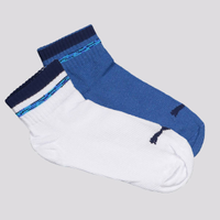 Kit Meia Puma Logo Cano Baixo 2 Pares Infantil Bra