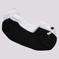 Kit Meia Puma Sapatilha 2 Pares Branca e Preta