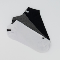 Kit Meia Puma Sapatilha 3 Pares Cano Curto