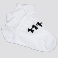 Kit Meia Under Armour Core Cotton Locut 3 Pares Branco