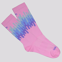 Meia Rikam Performance Cano Médio Elastico Feminina Rosa