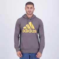 Moletom Adidas Big Logo Com Capuz Cinza