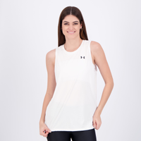 Regata Under Armour Tech Tank Solid Feminina Branca