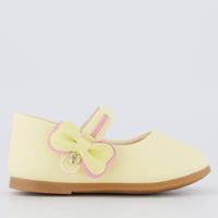 Sapatilha Klin Princesa Infantil Amarela e Rosa