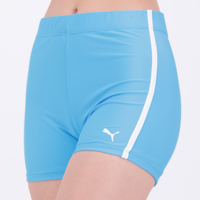 Shorts Hotpants Puma Gym To Swim Feminino Azul e Branco