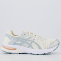 Tênis Asics Gel Shogun ST Feminino Off White e Prata